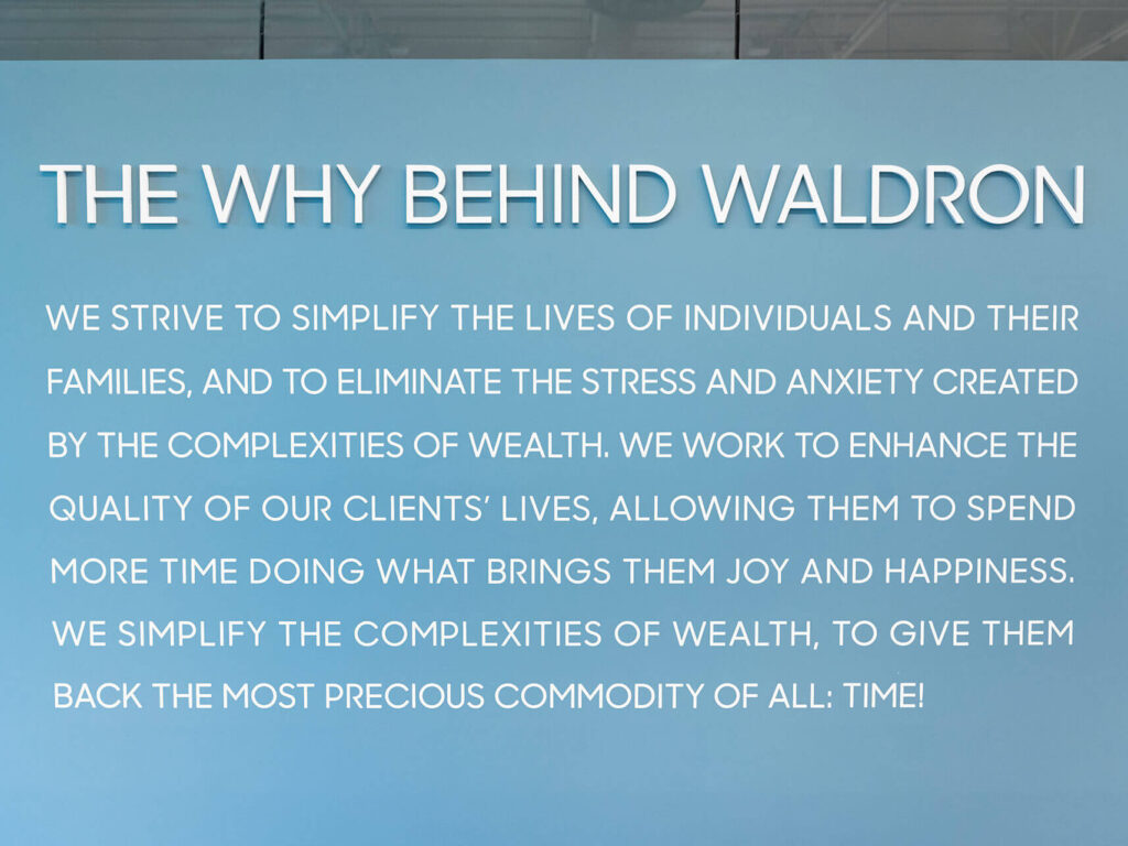 Waldron office quotation wall